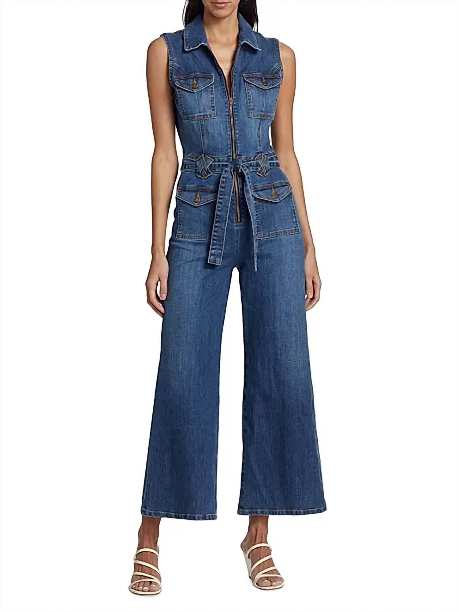 Ramy Brook - Bell Denim Jumpsuit