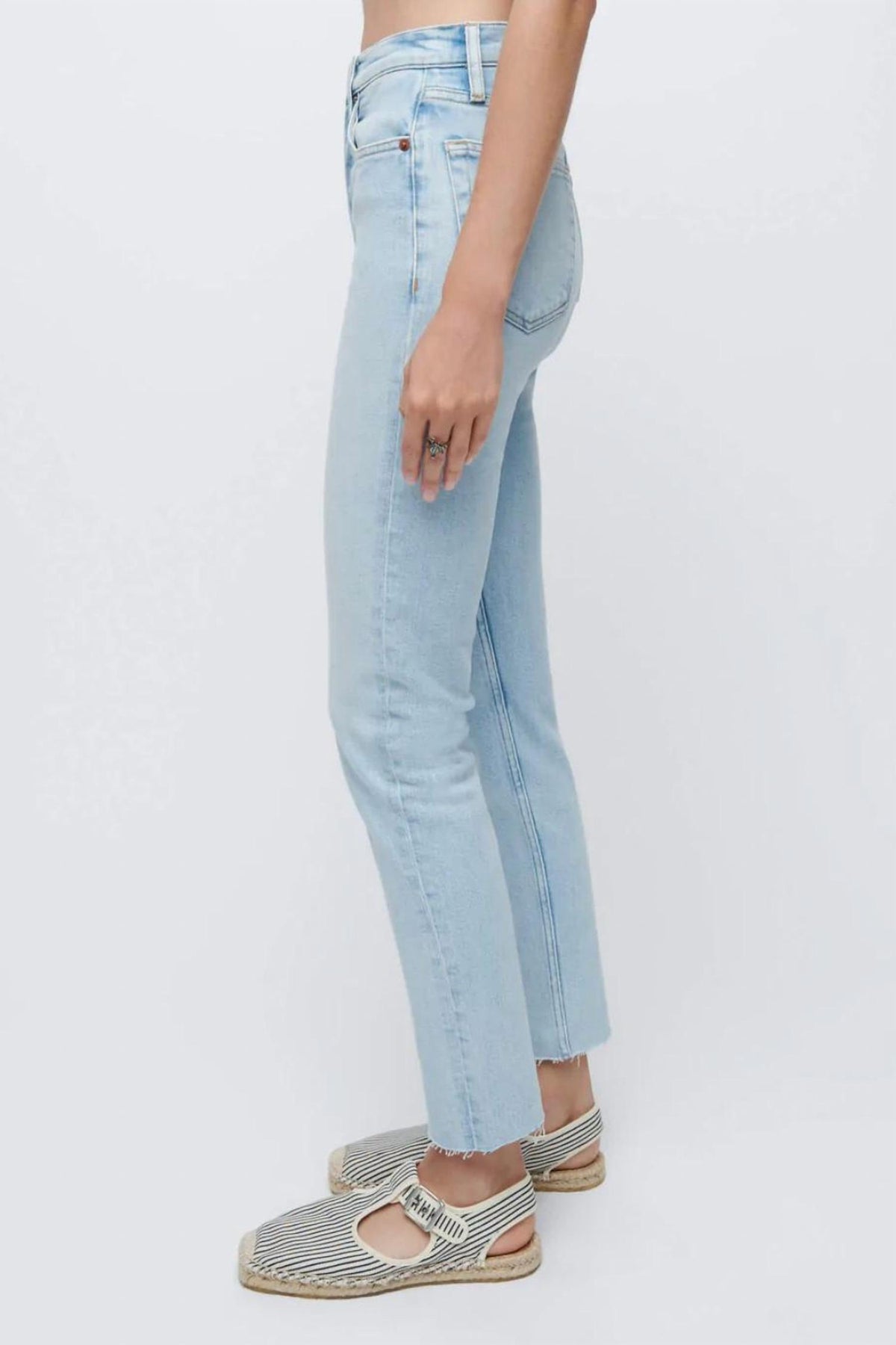 Re/Done - Comfort Stretch 90's High Rise Ankle Crop Jean