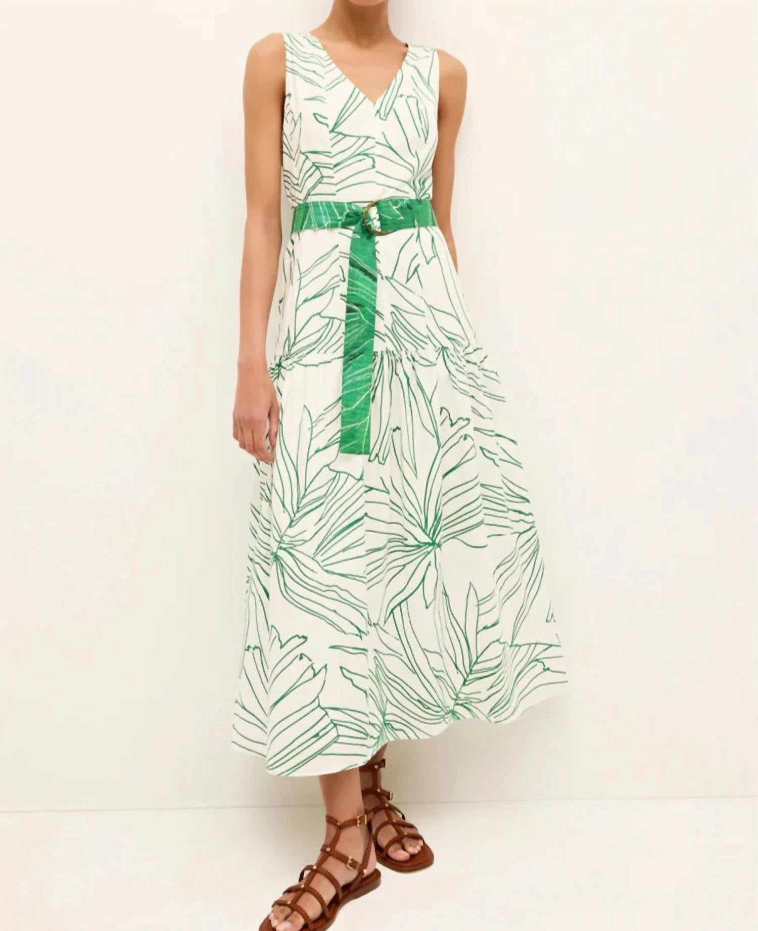 Marie Oliver Posey Dress in palm - women's dress