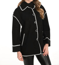 Frank Lyman - Bellona Long Jacket With Contrast Stitching