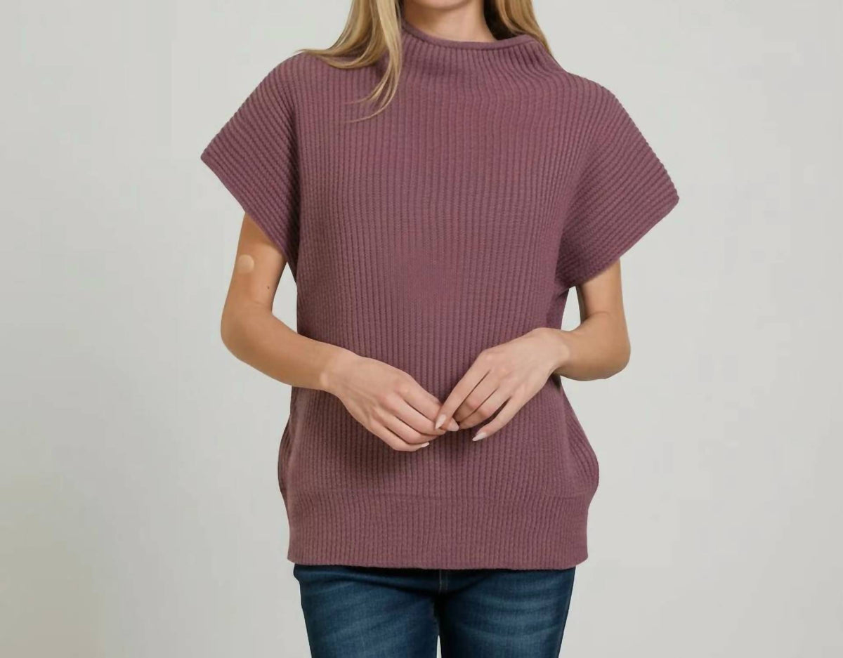 Zenana - Whipped Merlot Sweater Top