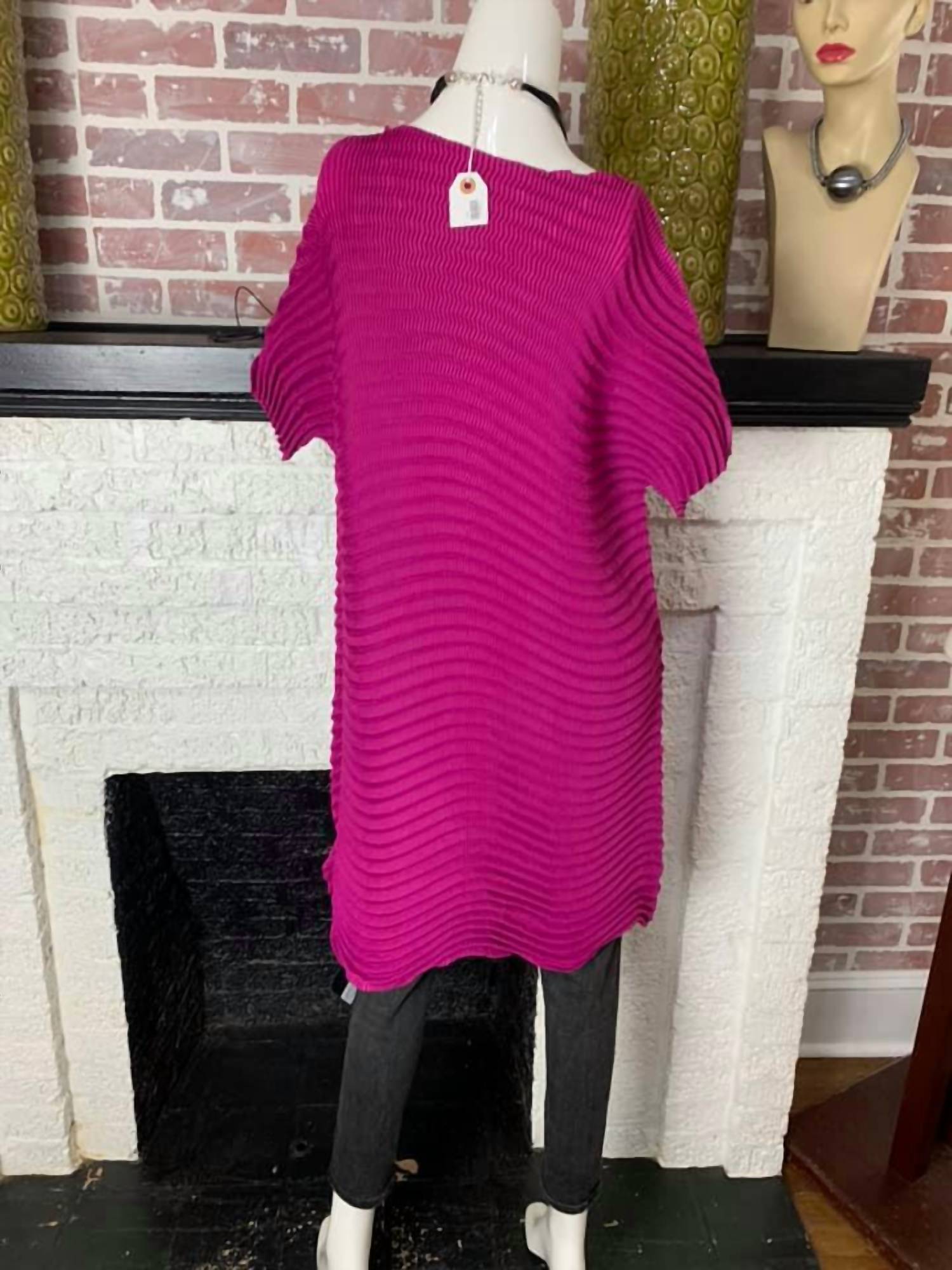 Vanite Couture - Women's Pleated Blouse Dress
