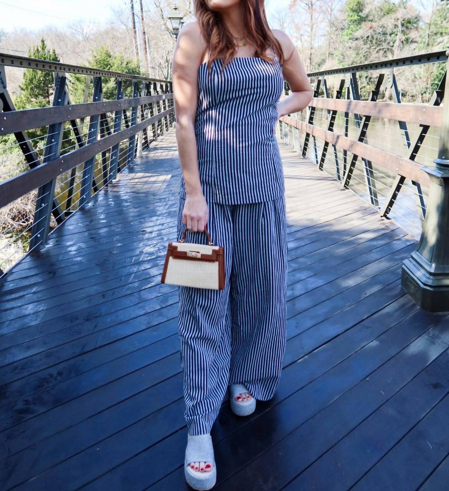 2.7 August Apparel - Harbor Lines Top