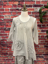 Paperlace - Women's Boho Cotton Star & Swirl Top