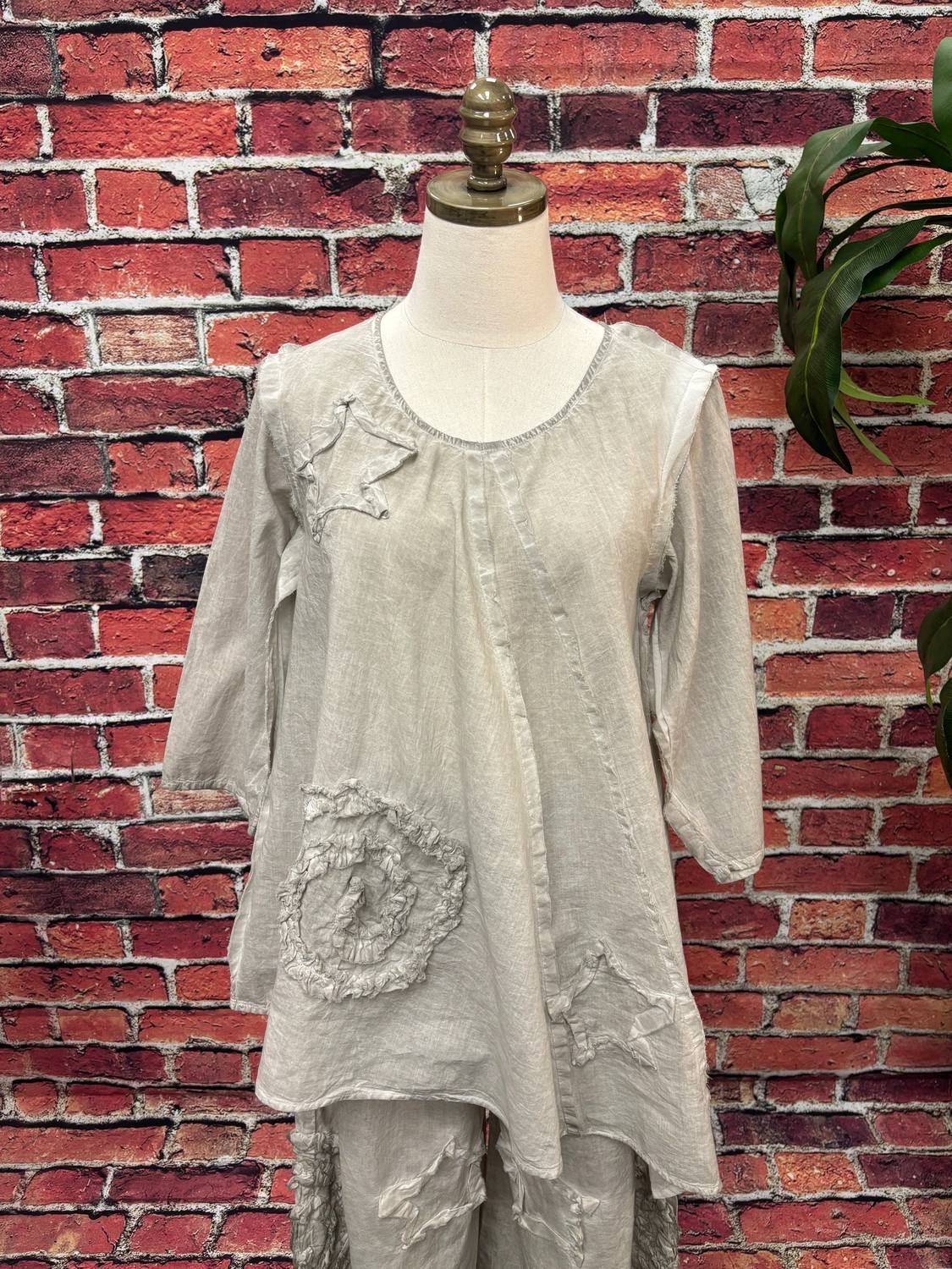 Paperlace - Women's Boho Cotton Star & Swirl Top