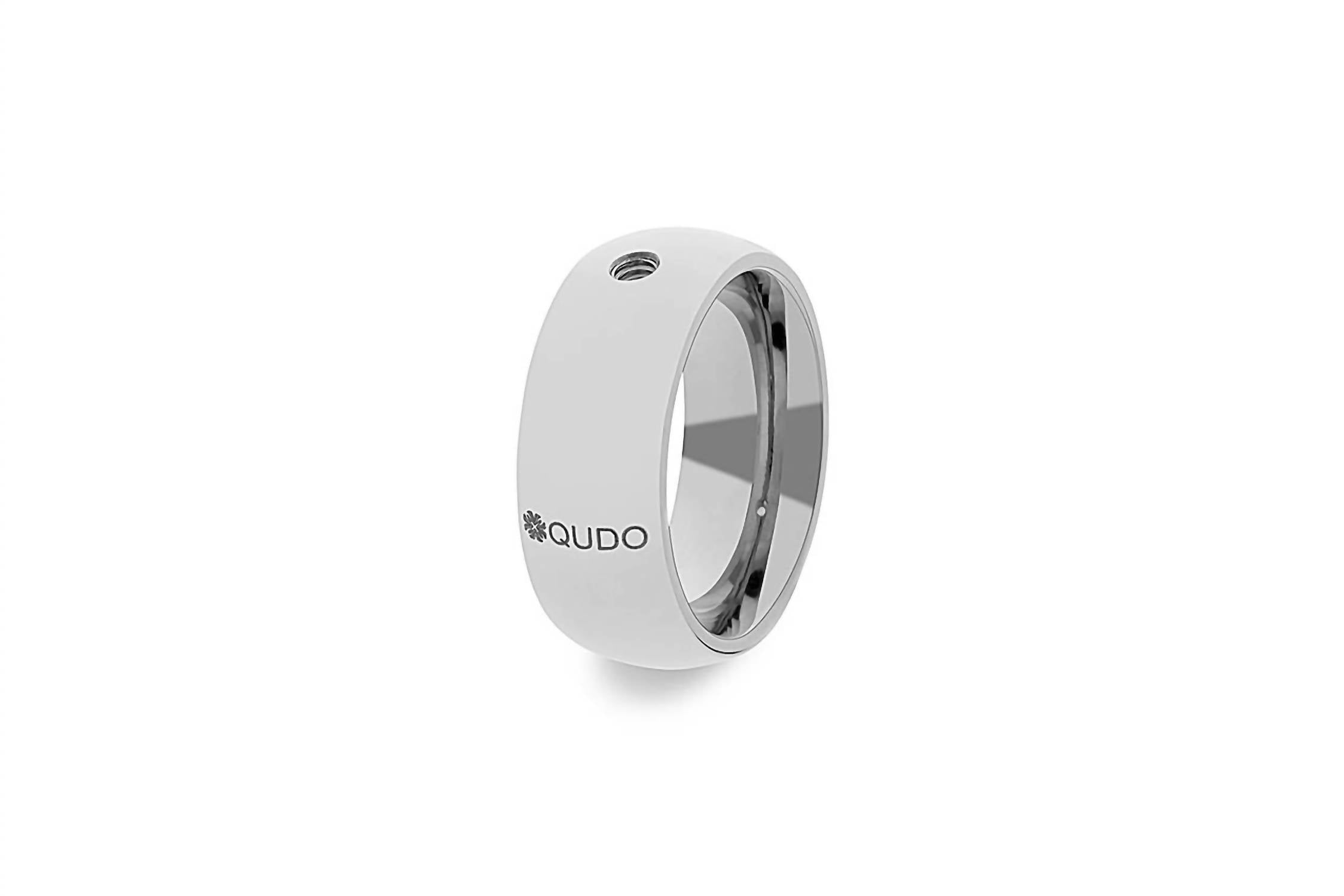 Qudo Women's Basic Big Ring in silver - women's jewelry