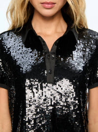 Alice + Olivia - Kit Sequin Polo
