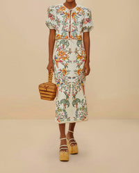 Farm Rio - Delicate Forest Midi Skirt