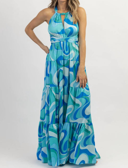 PARADISO HALTER MAXI DRESS