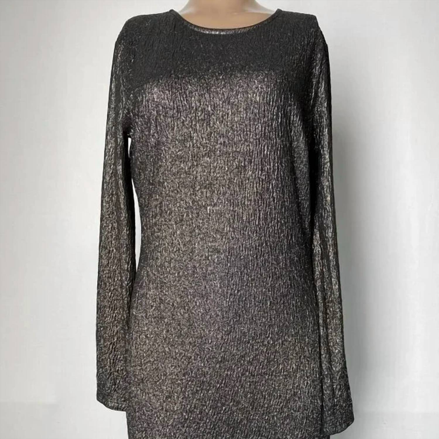 Michael Kors - Metallic Crinkle Jacquard Dress