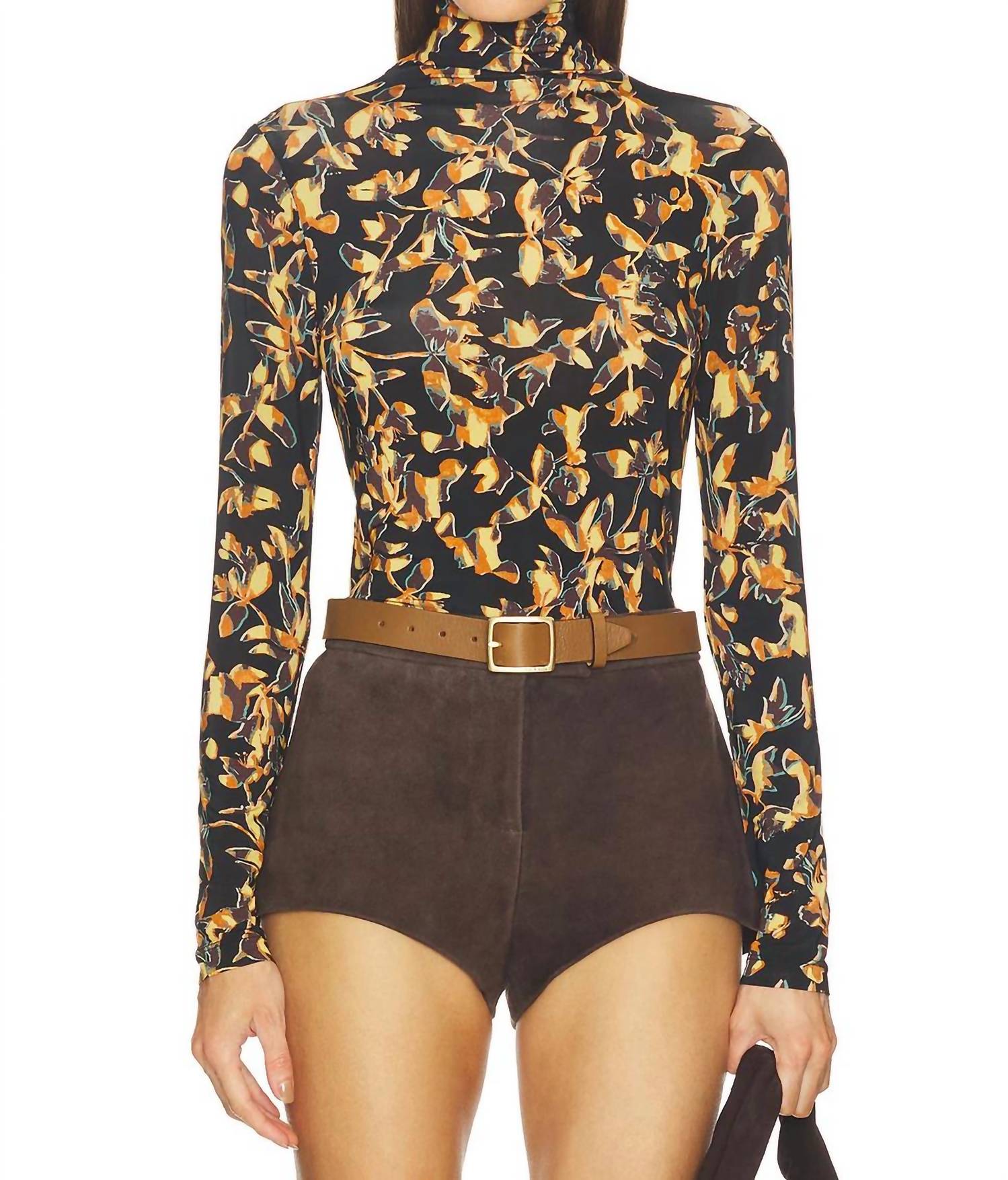 Ulla Johnson - Aurelia Jersey Long Sleeve Turtleneck Top