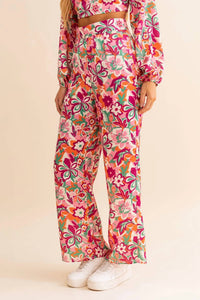 Le Lis - Painted Petals Wide Leg Trousers