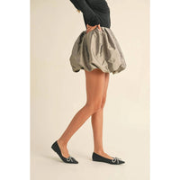 Miou Muse - Taffeta Bubble Mini Skirt