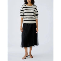 Oui - Stripe Crew Sweater