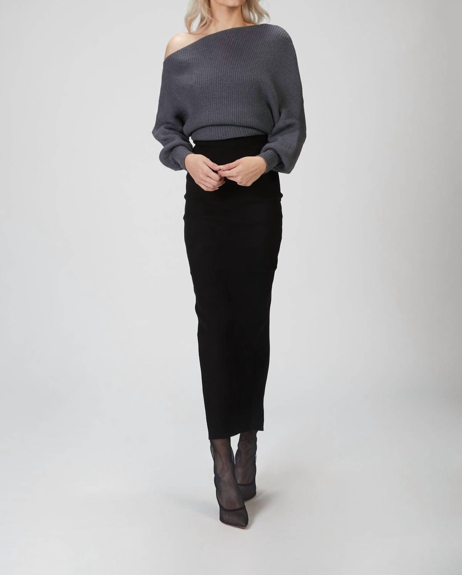 LEON OFF-SHOULDER SWEATER