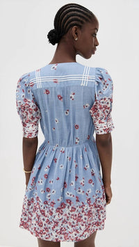 Sea - Whitney Print Puff Mini Dress