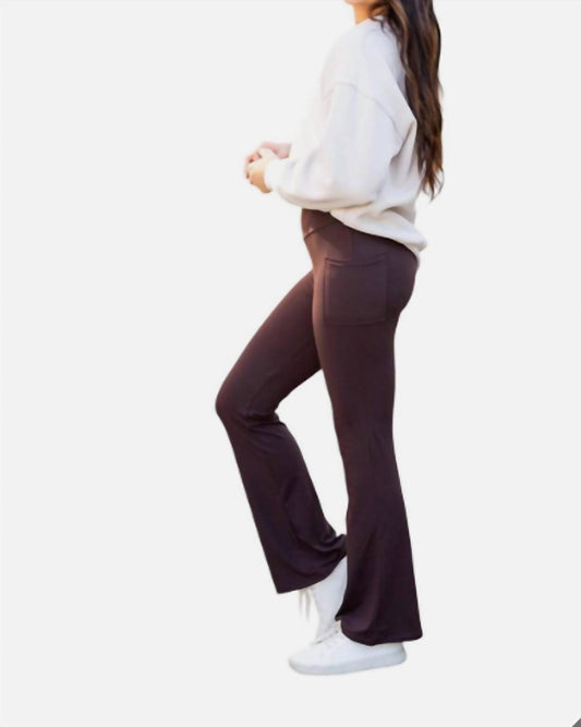 Julia Rose - The Rhea Bootcut Leggings With Pockets