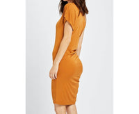 Gentle Fawn Savannah Dress in gold - women's dress - detail view