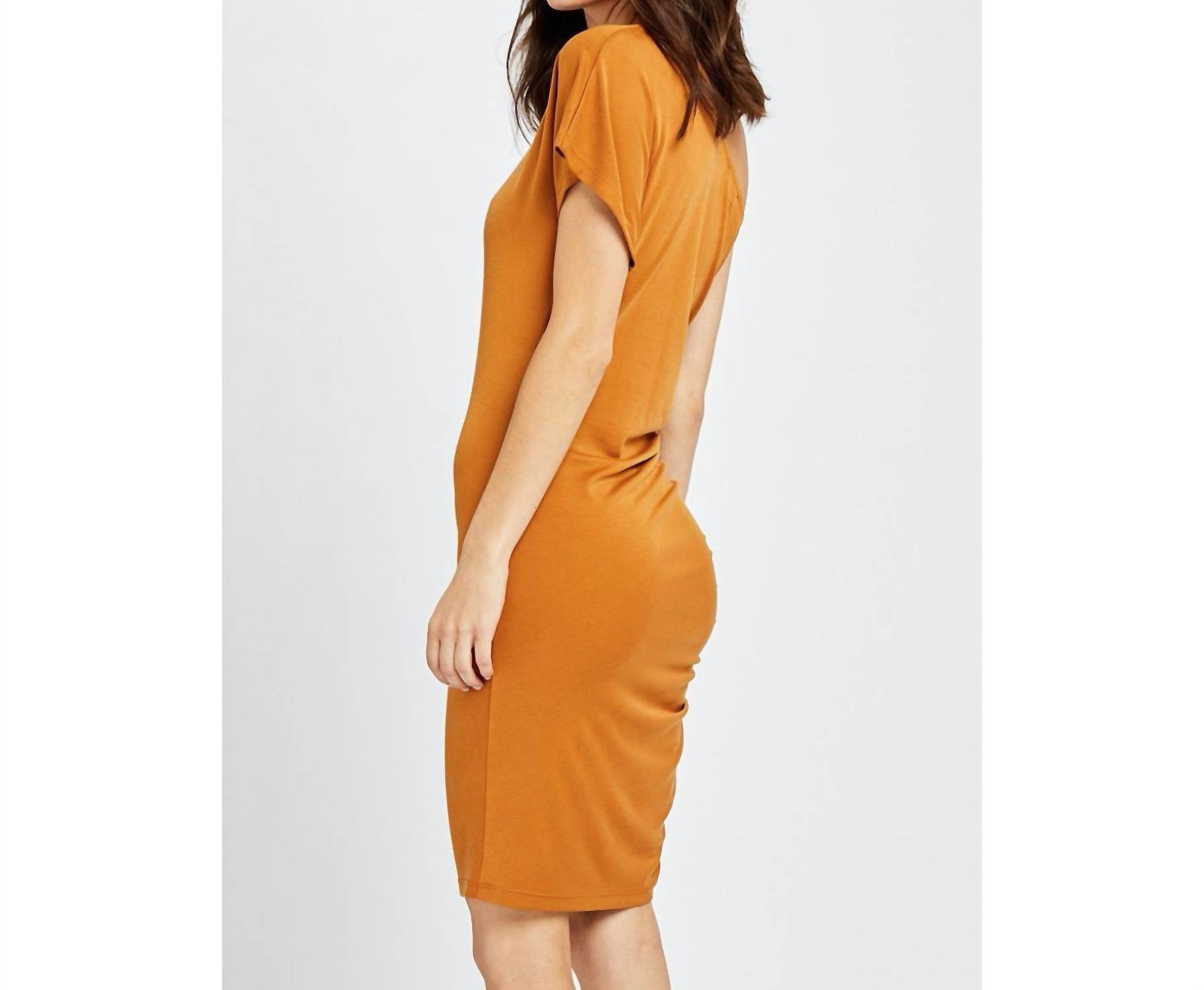 Gentle Fawn Savannah Dress in gold - women's dress - detail view