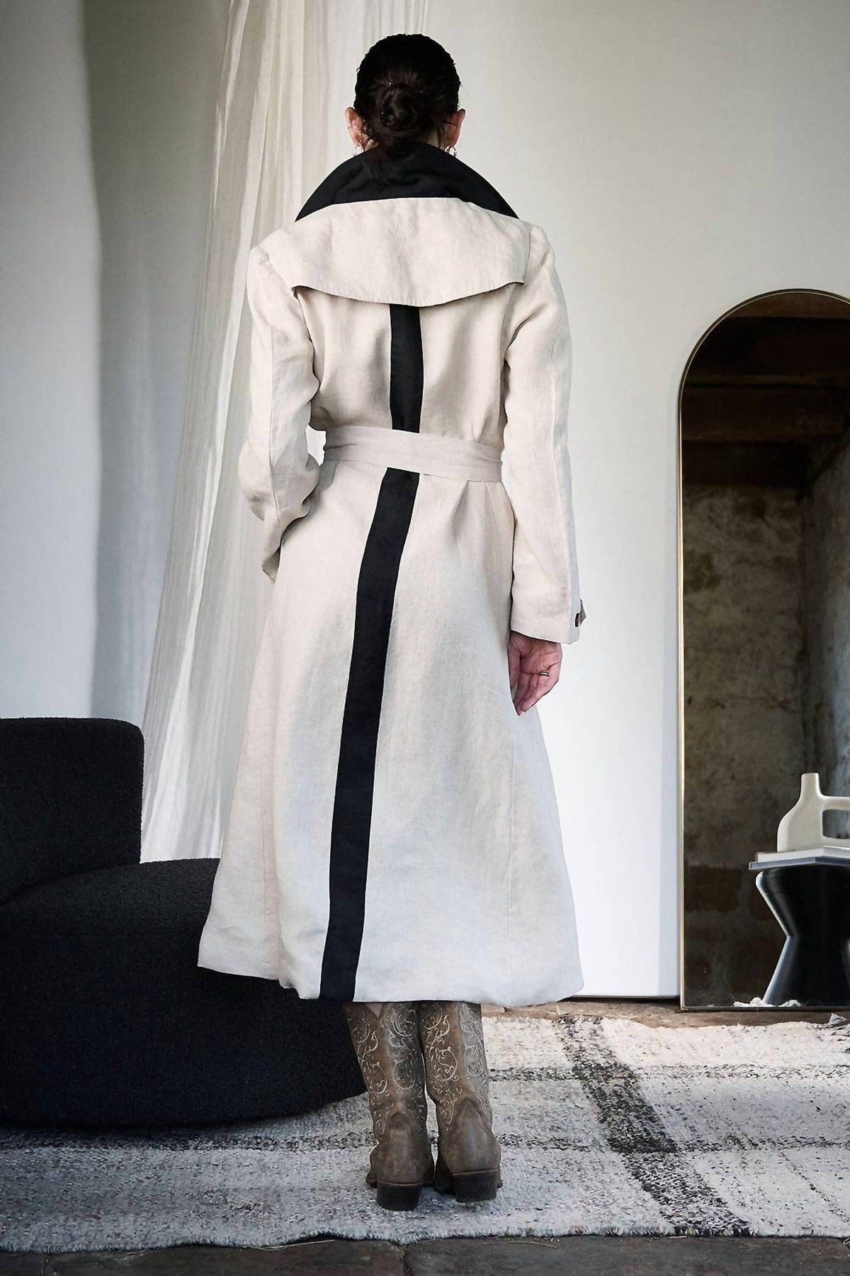 Eadie Lifestyle - Women's Linen Trench Coat