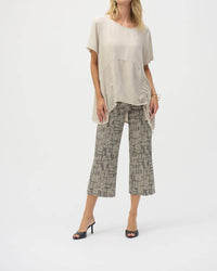 Joseph Ribkoff - Ruched Boxy Gauze Top