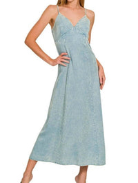 Zenana - Tencel Mineral Washed Maxi Dress