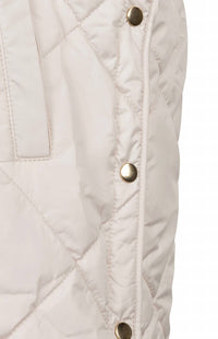 ESQUALO short sleeve body warmer in light sand - women's jacket - view 4