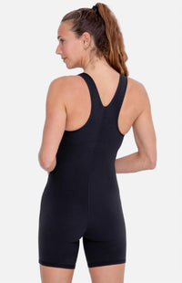 Green-Racerback V Neck Shortsie