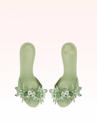 ALEXANDRE BIRMAN Women's Sierra 60 Retro Mules in green - women's heels - view 5