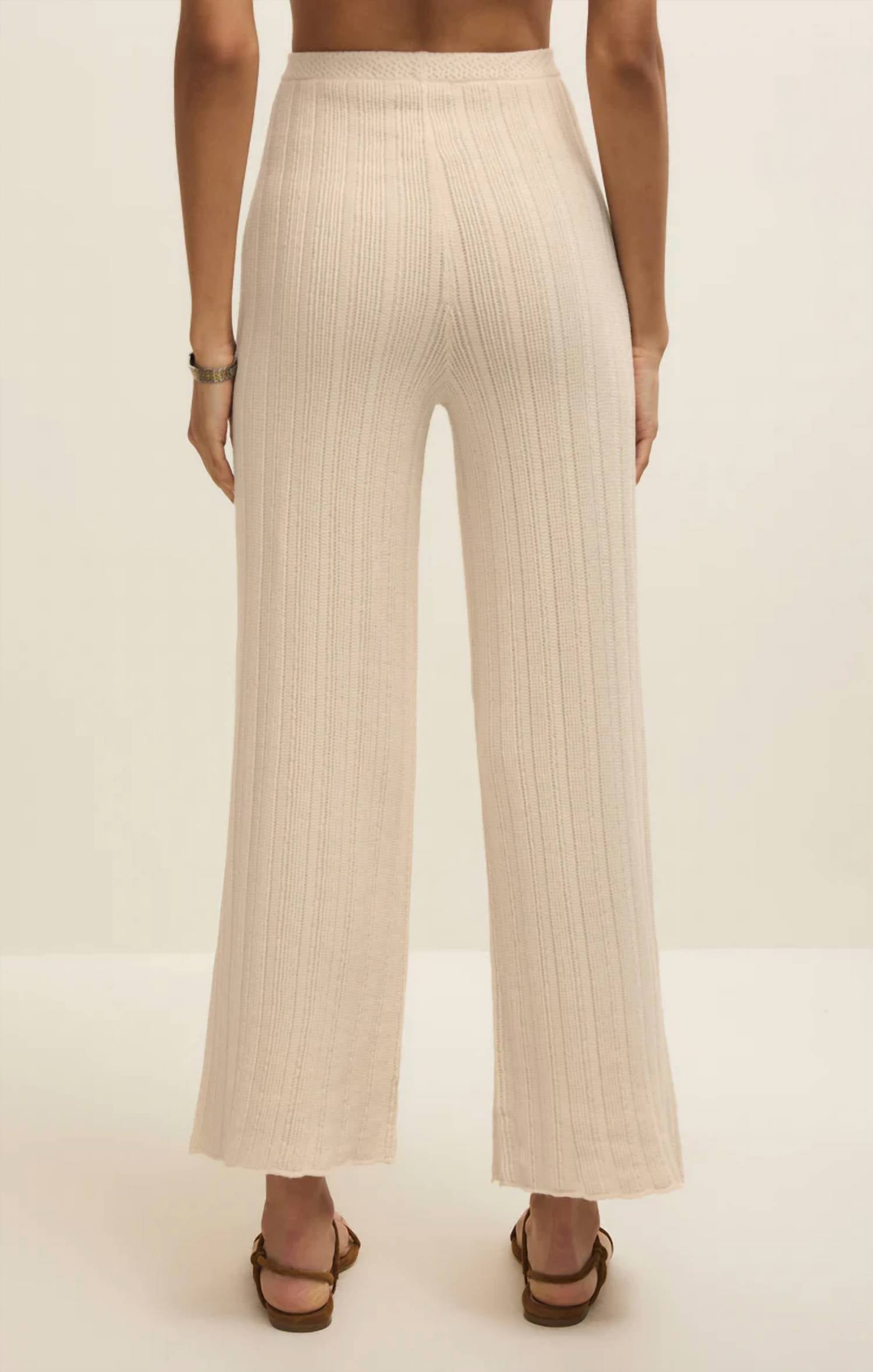 Z Supply Starboard Crochet Pant in linen - women's pants - alternate view