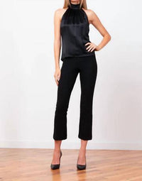 Avenue Montaigne Leo Boucle Pants in black - women's pants