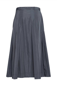 Tela Charlotte Taffeta Skirt in graphite - women's skirt - detail view
