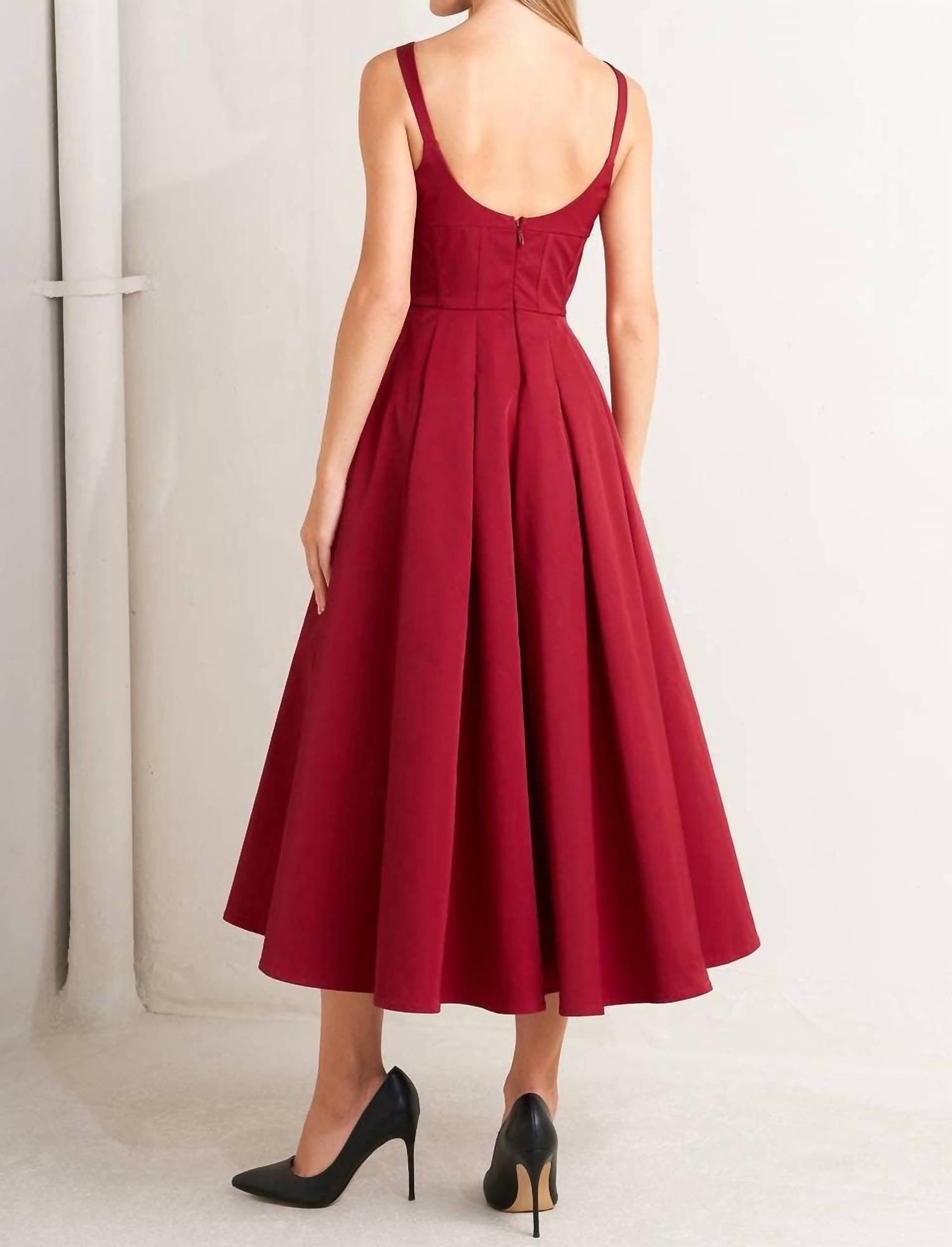 Flying Tomato - Woven Midi Dress