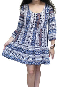 Umgee - Cross Back Peasant Short Dress