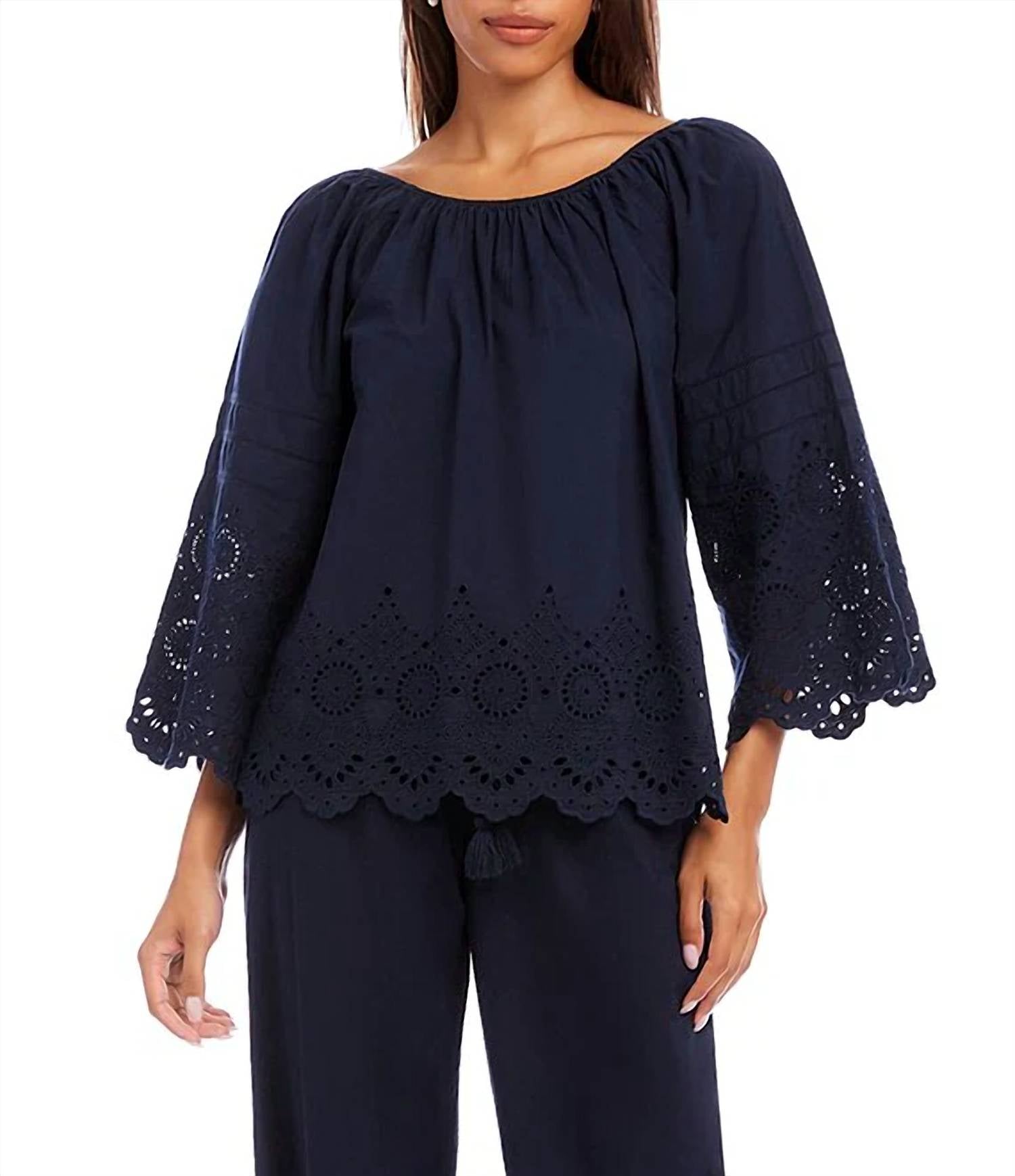 Karen Kane - Embroided Top