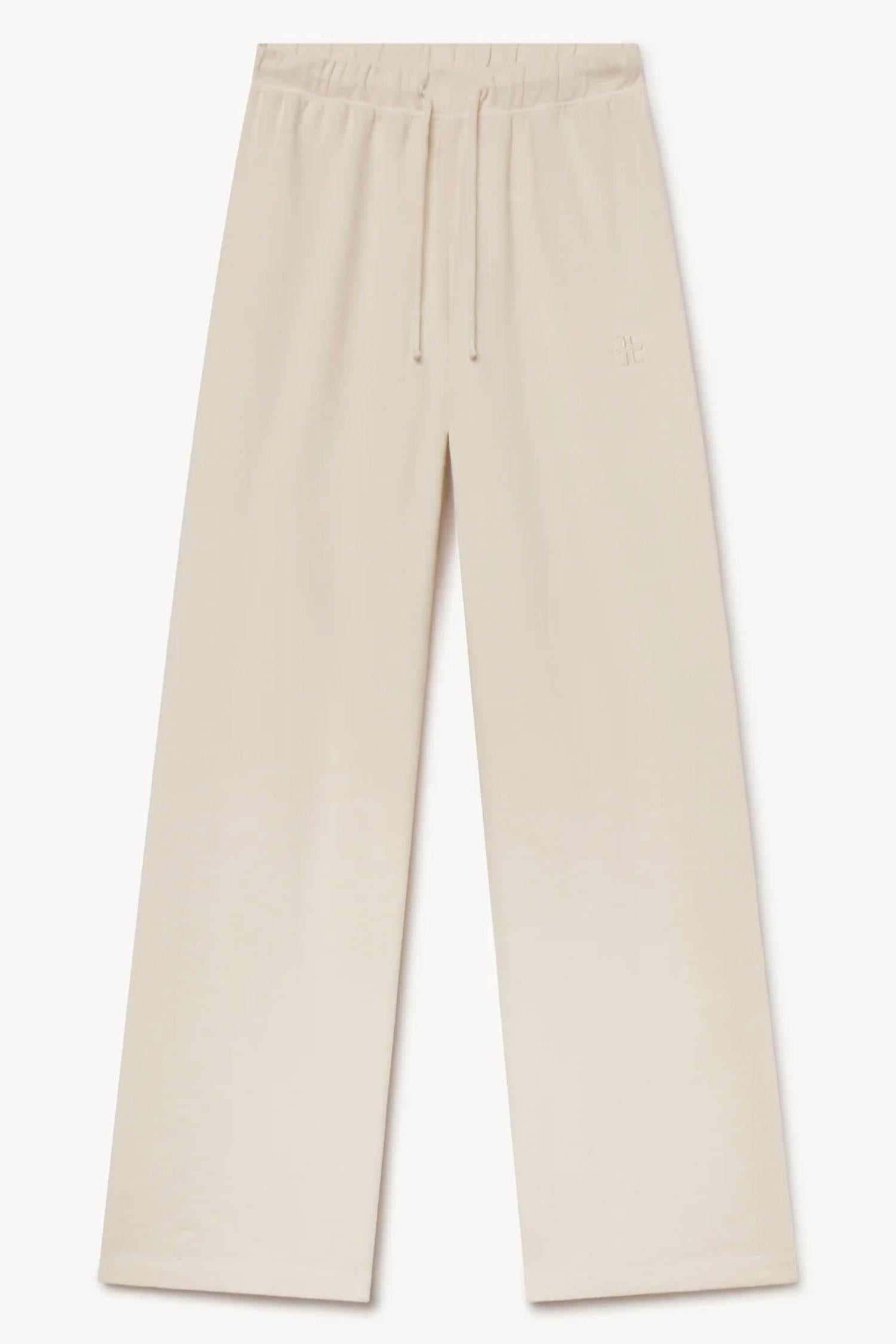 Eterne Drawstring Wide Leg Sweatpant in bone - women's pants - view 4