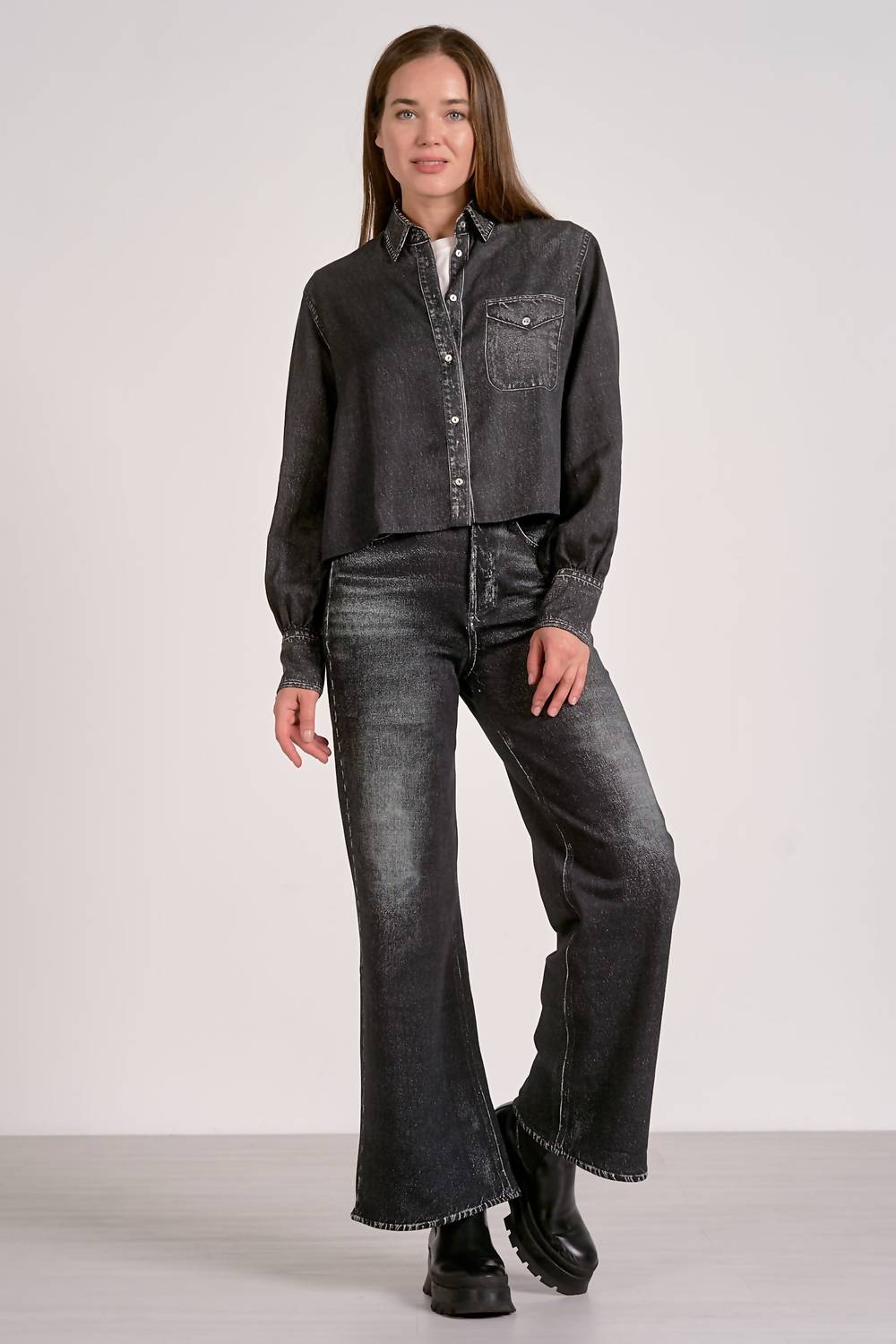Elan - Long Sleeve Button Down