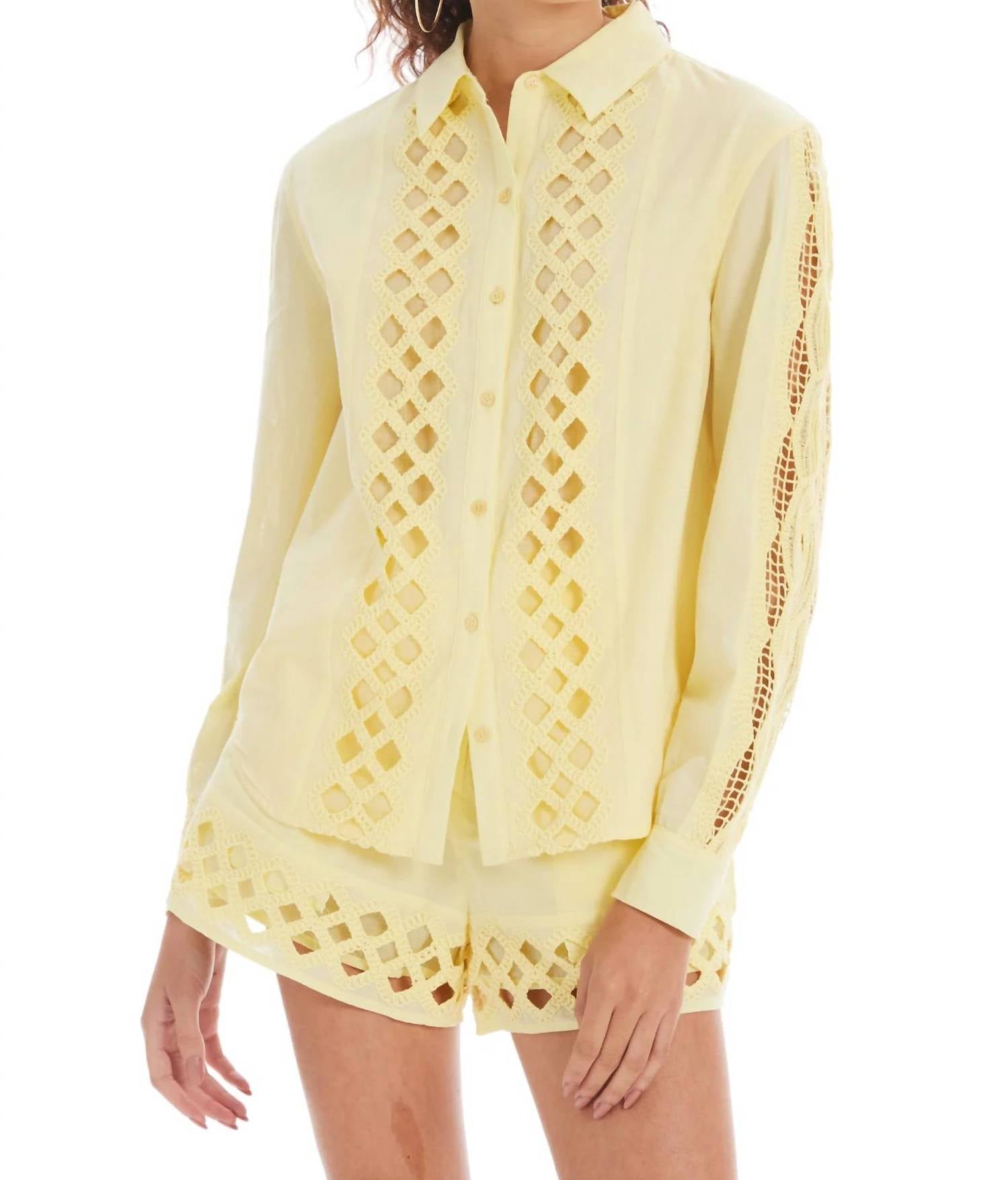 Allison New York - Eyelet Nina Shirt