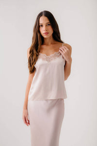 Sablyn - Bobbi Lace Trim Cami Top