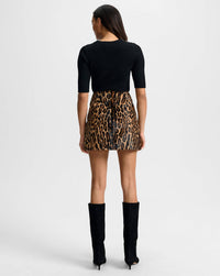 Veronica Beard - Emil Cashmere Ribbed Half-sleeve Pullover Sweater