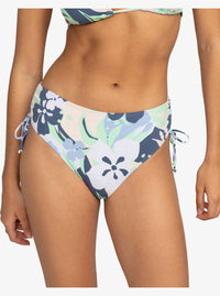 Roxy - Printed Beach Classics Mod Lace Up Bikini Bottoms