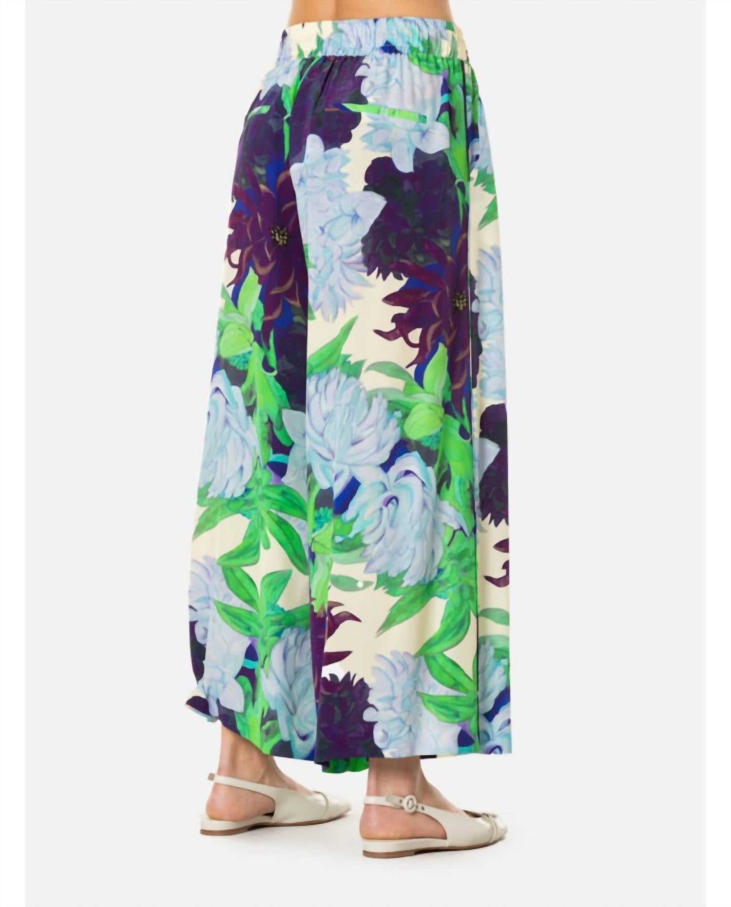 Psophia - Patterned Wide Leg Pants