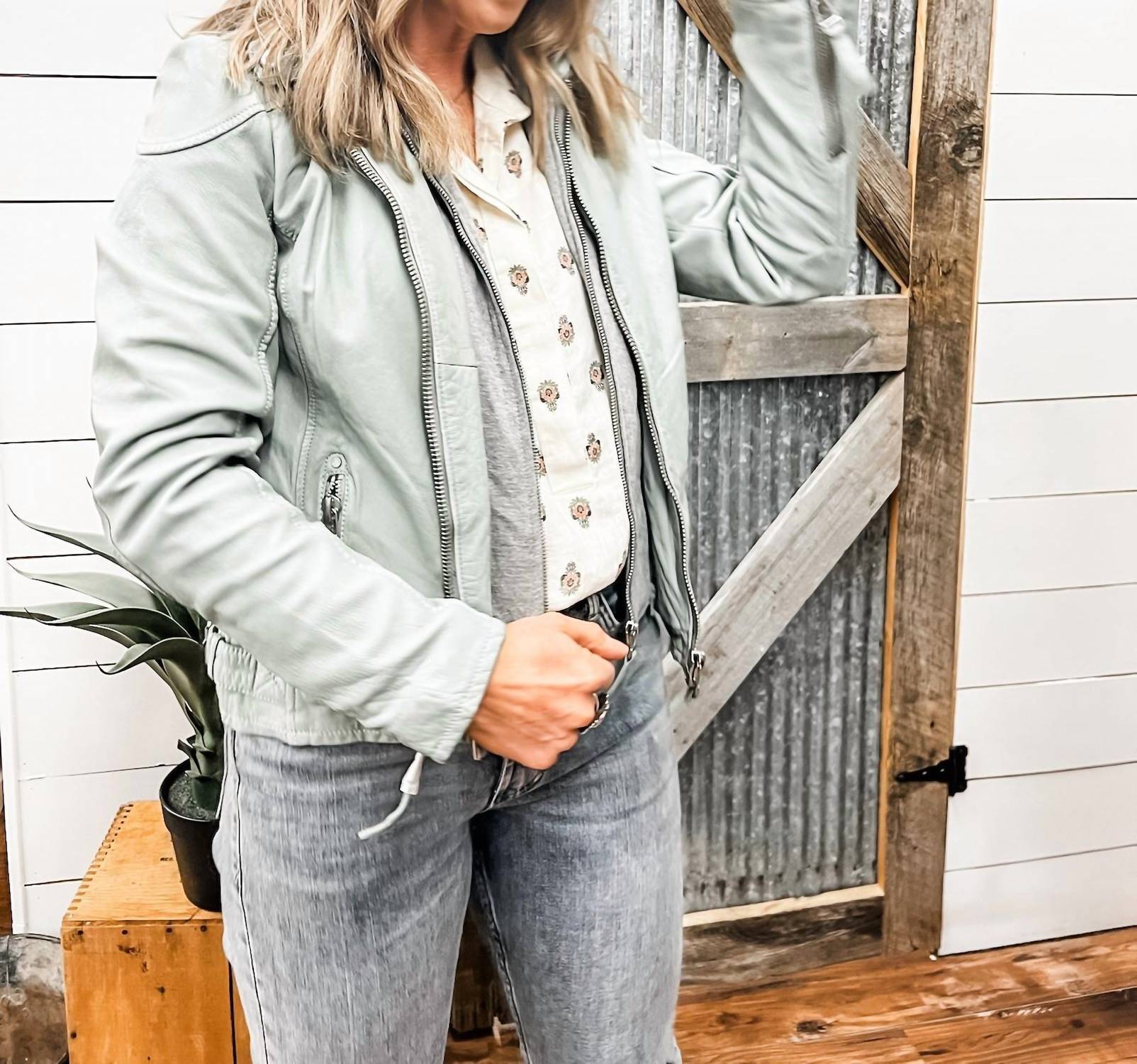 Mauritius - Finja Hooded Lamb Skin Jacket