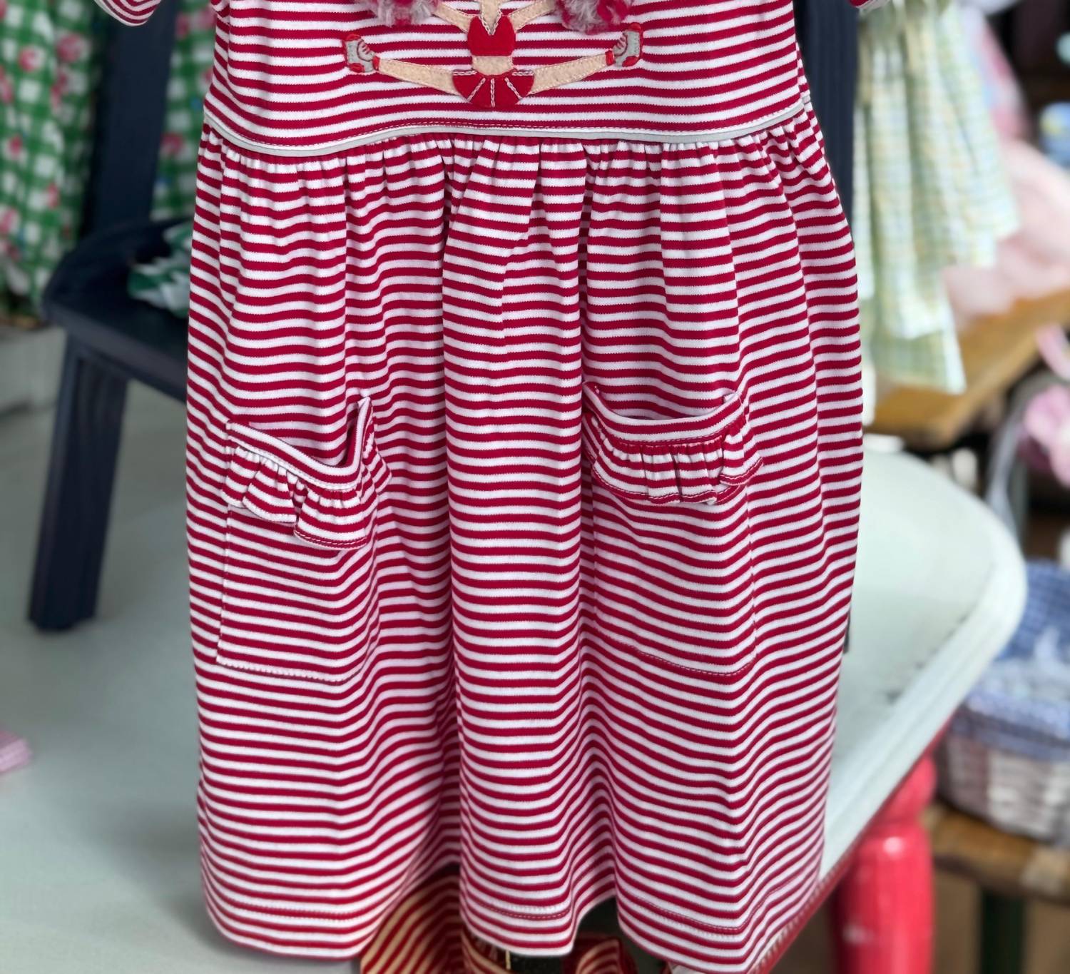 SQUIGGLES Girls Cheerleader Dress in crimson - kids' dress