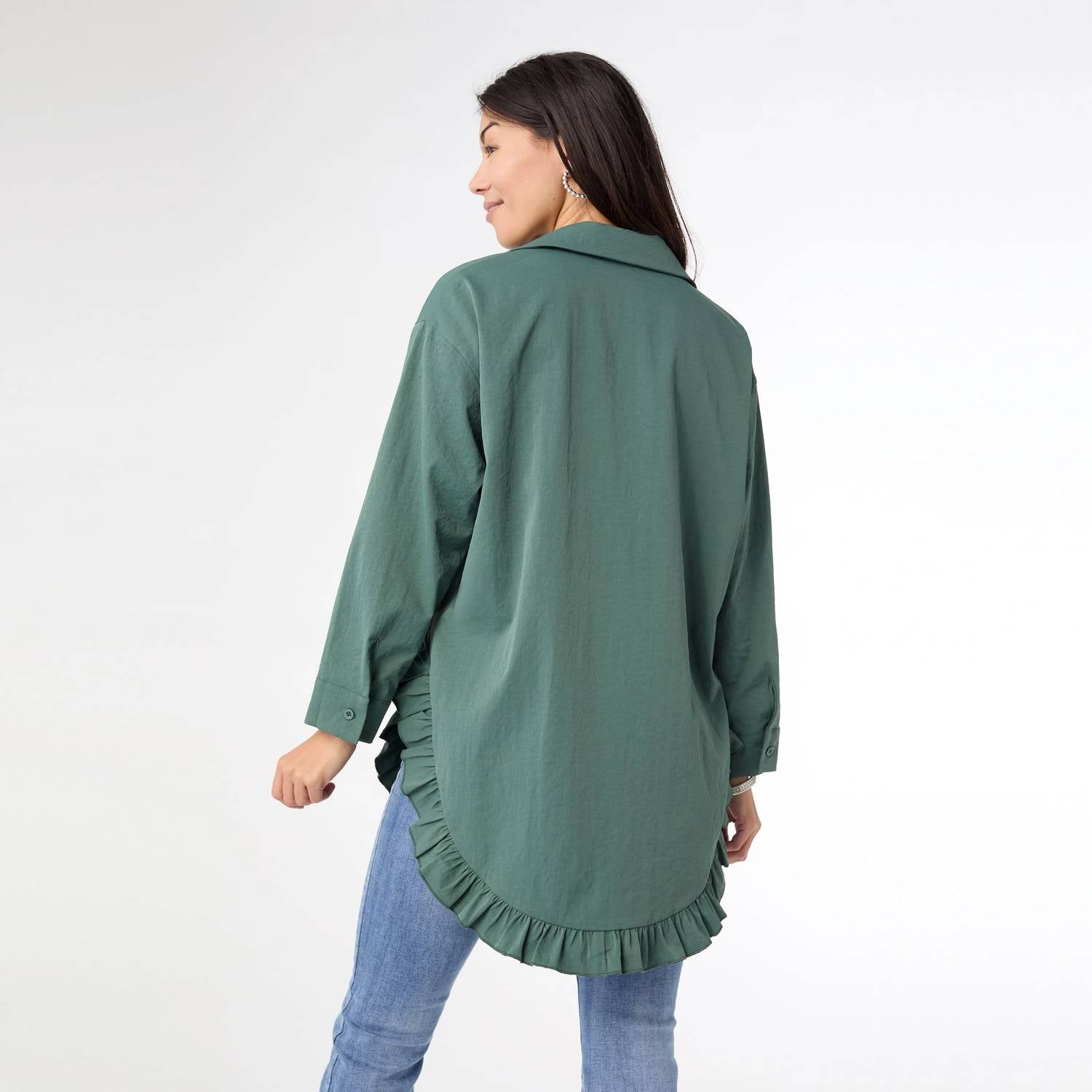 Coco + Carmen - Dominique Tunic Top With Ruffle Bottom