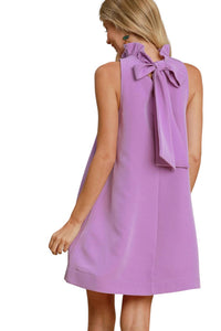 Umgee - Back Bow Tie Swing Dress