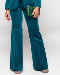 Mirto - Velvet Wide Leg Trousers