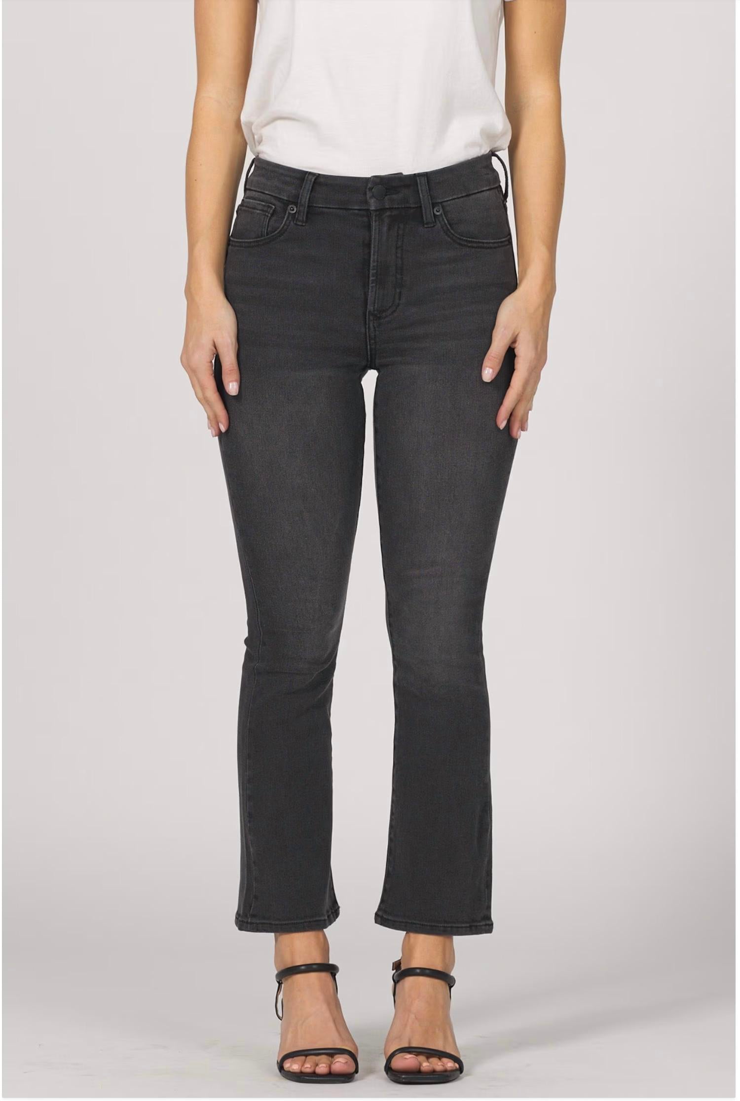 Dear John Denim - Jeanne Mid Rise Cropped Flare Jeans