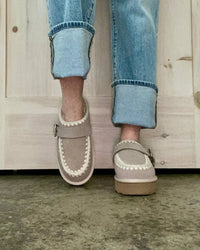 Vintage Havana - Women's Suede Wedged Shoe