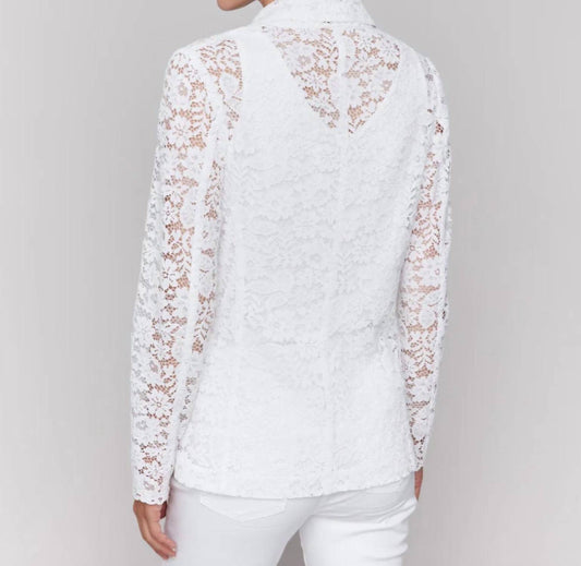 Charlie B - Long Sleeve Lace Blazer